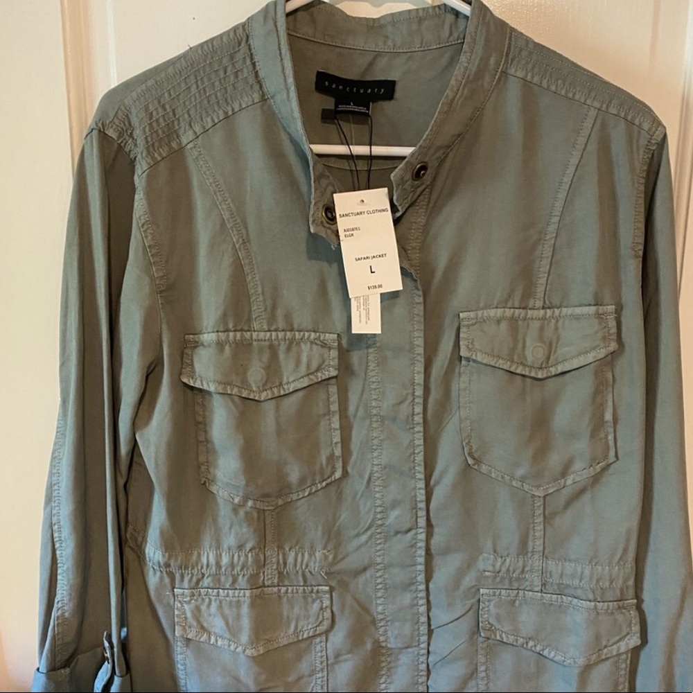 NWT Green Safari Lightweight Jacket - Size L